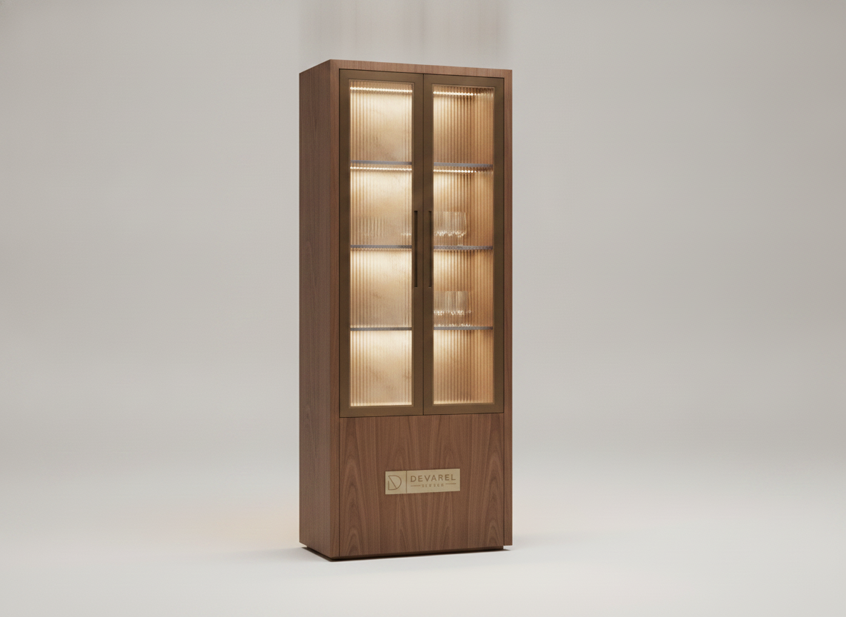 ARMONIA Bar Cabinet — Smoked Oak