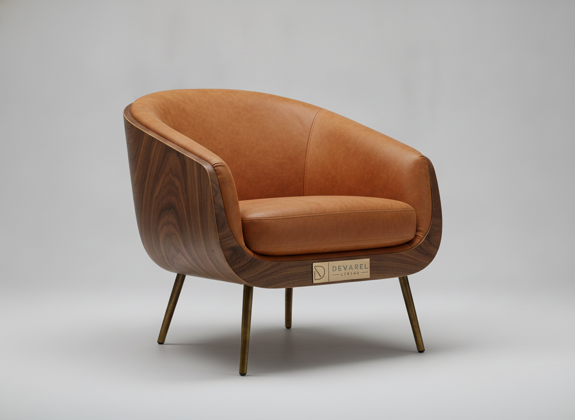 ASTRE Lounge Chair — Caramel Nubuk