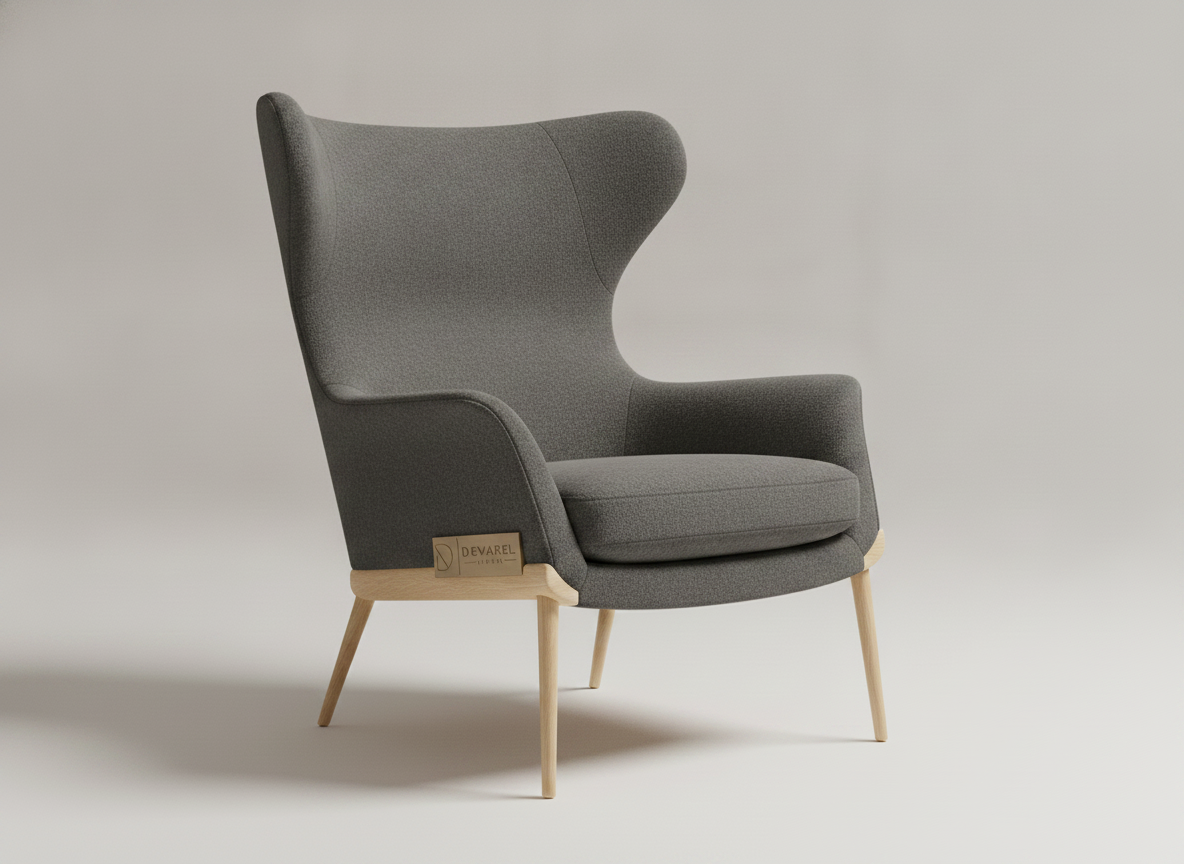CALMA Reading Chair — Graphite Wolle