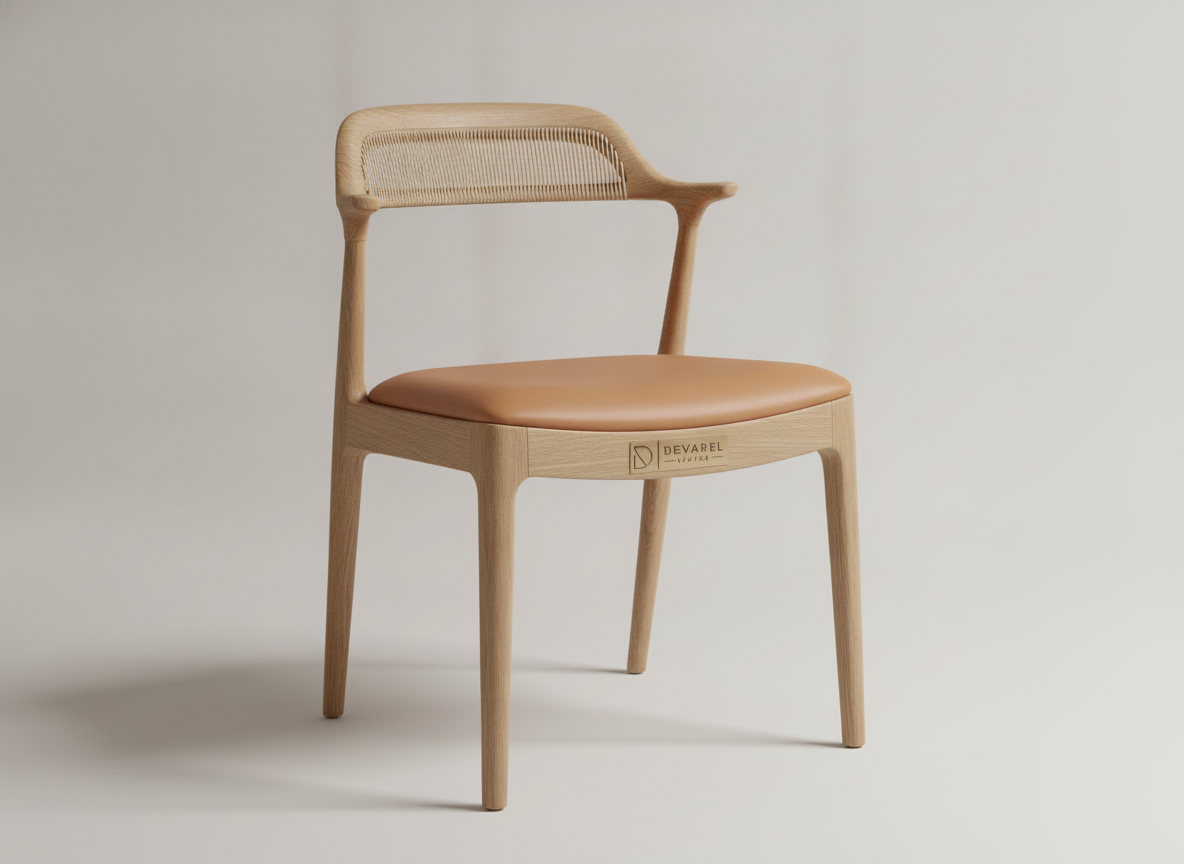 CORDA Dining Chair — Natural Leder