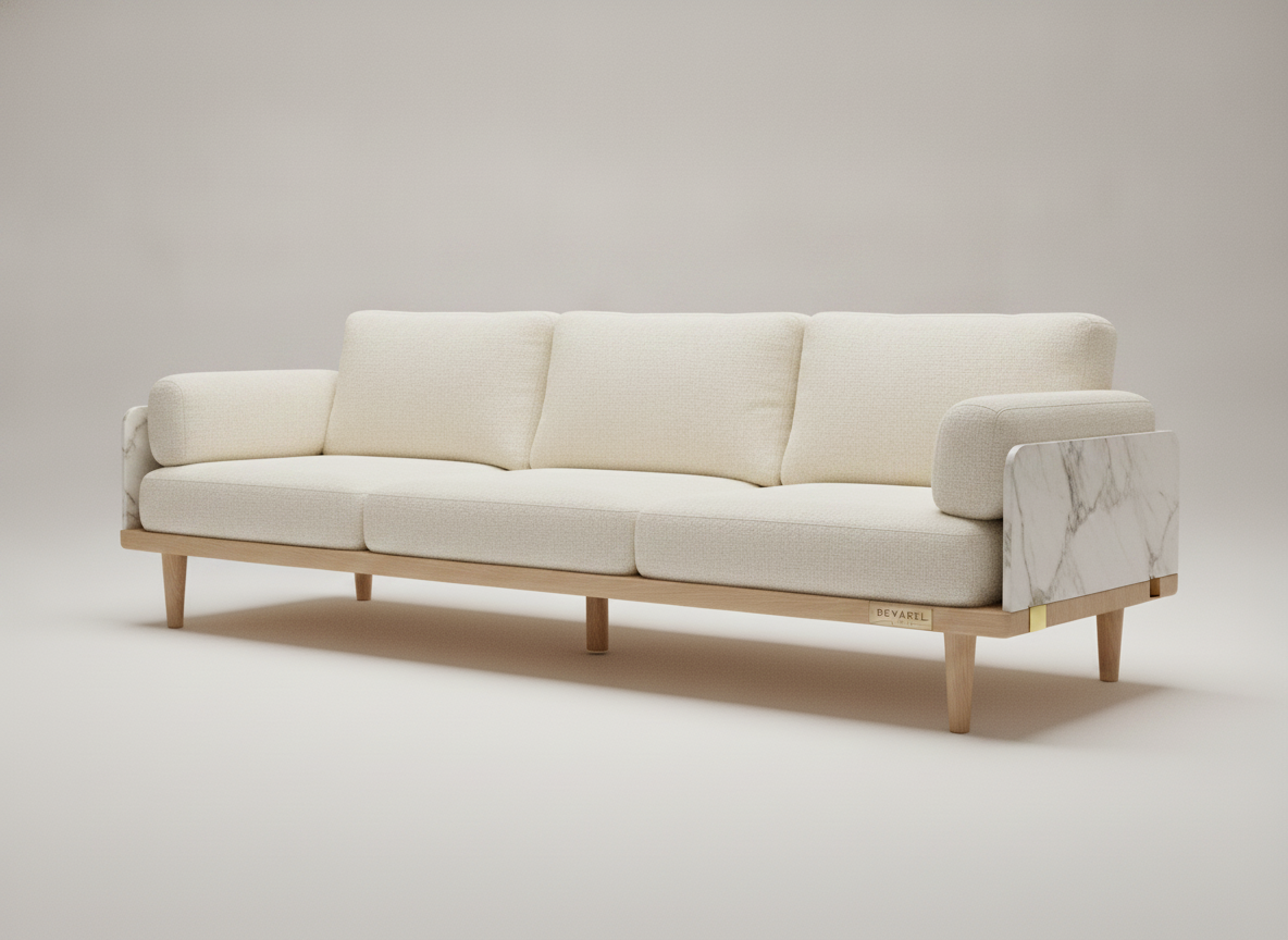 FJORD Sofa — Ivory Bouclé