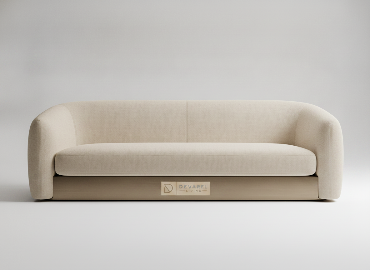 LIORA Sofa — Sand Leinen