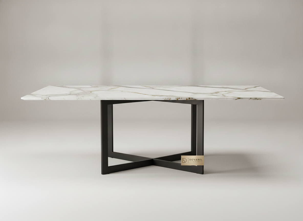NERA Esstisch — Calacatta