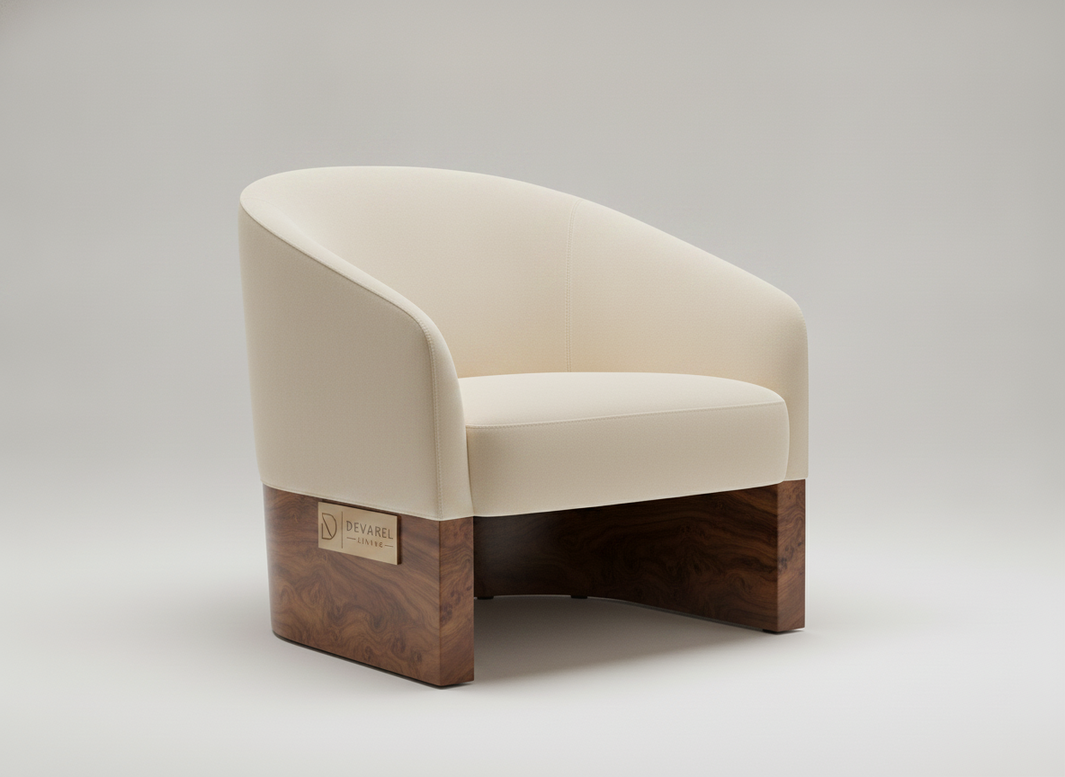 OPALE Armchair — Ivory Cashmere