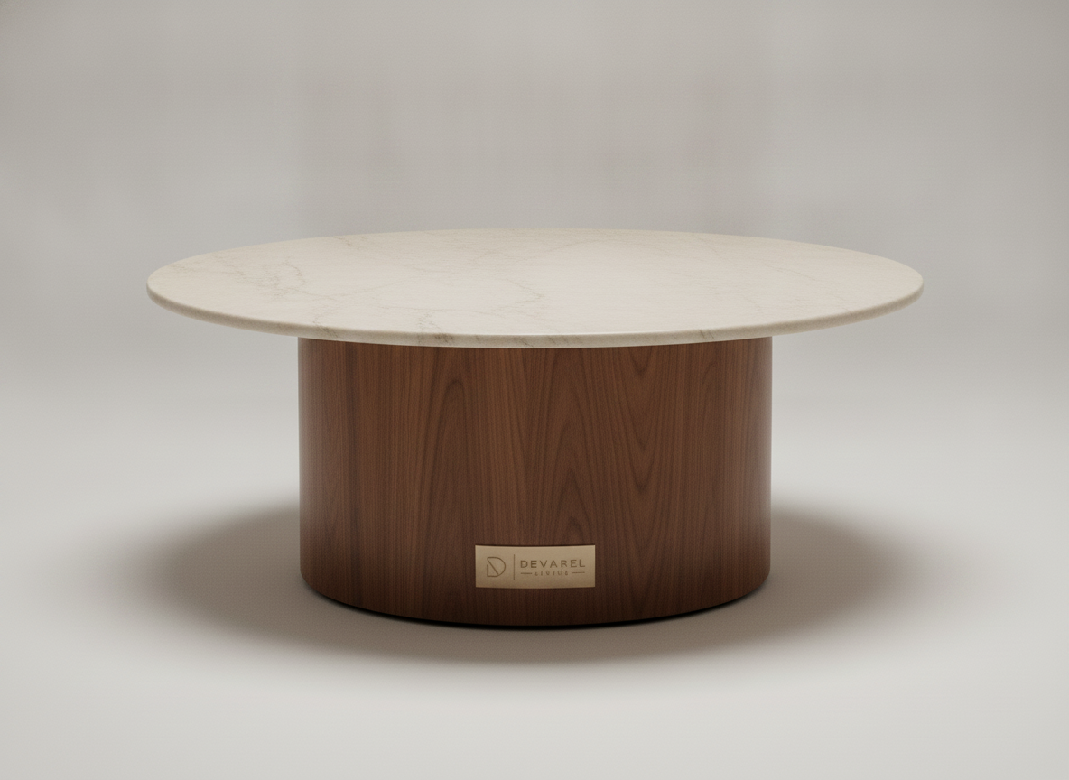ORBE Couchtisch — Crème Marmor