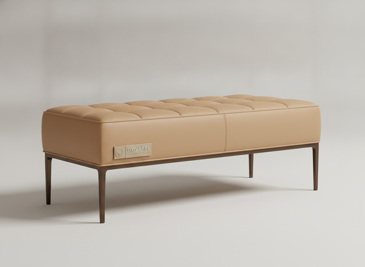 RIVA Sitzbank — Camel Leder