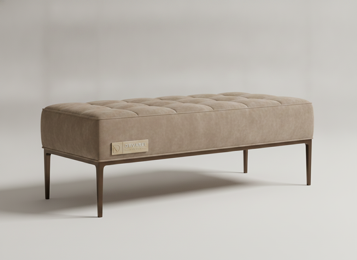 RIVA Sitzbank — Taupe Samt