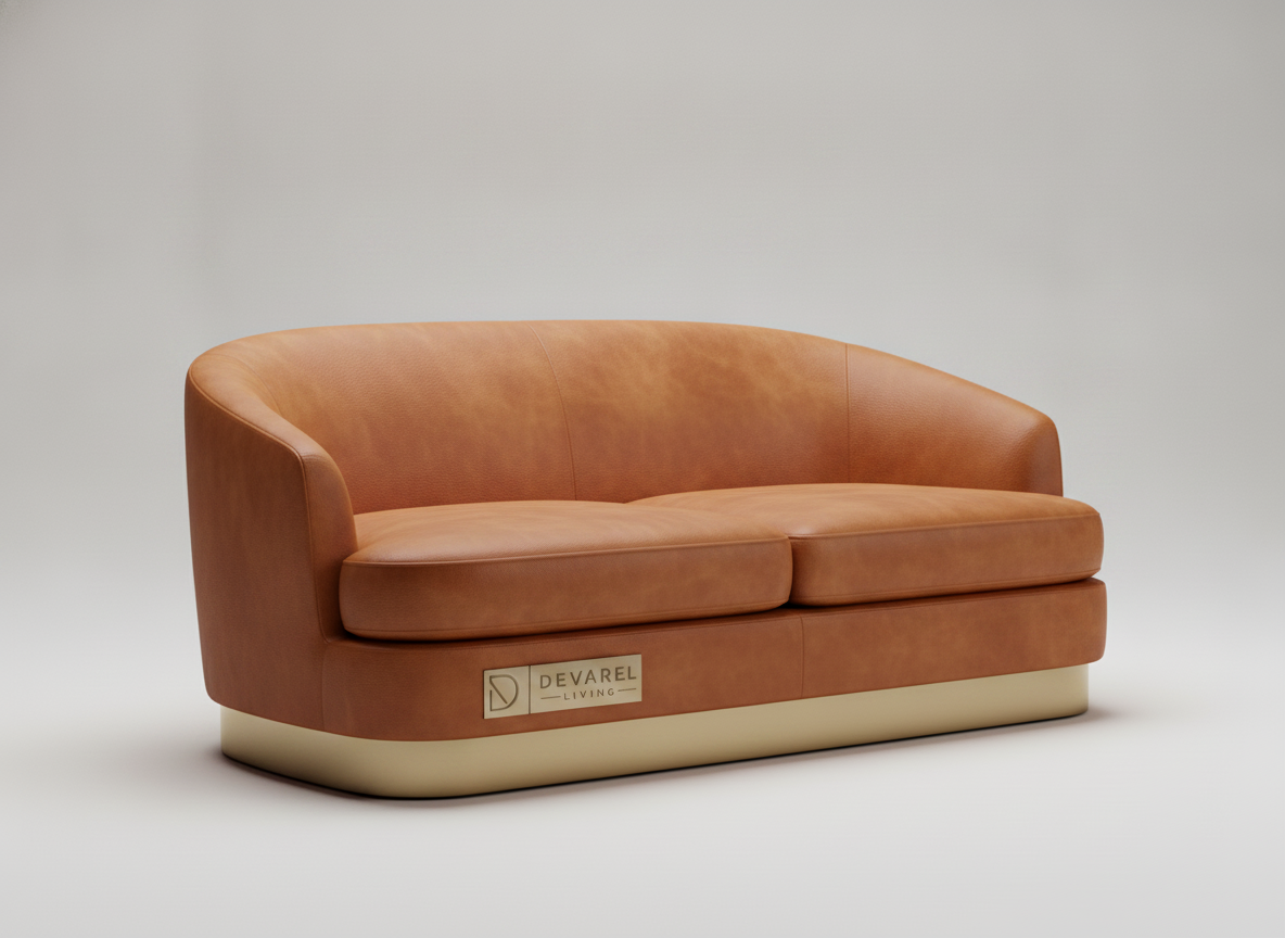 SAVON Loveseat — Cognac Leder