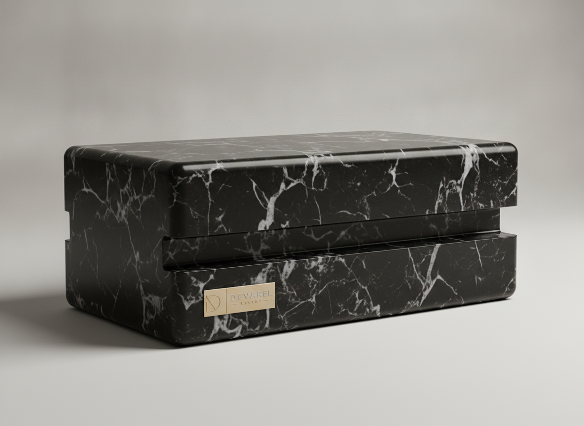 SILEX Couchtisch — Nero Marquina