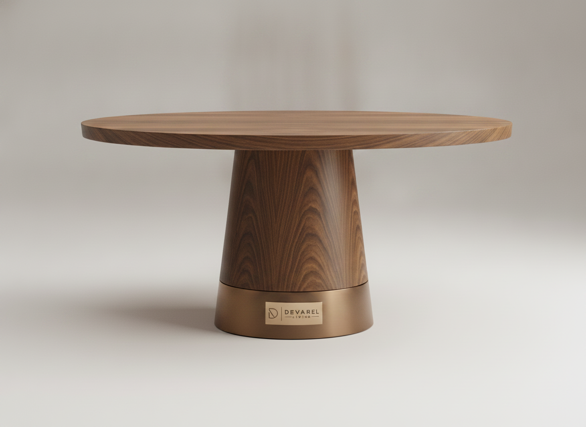 VELA Runder Esstisch — Smoked Oak